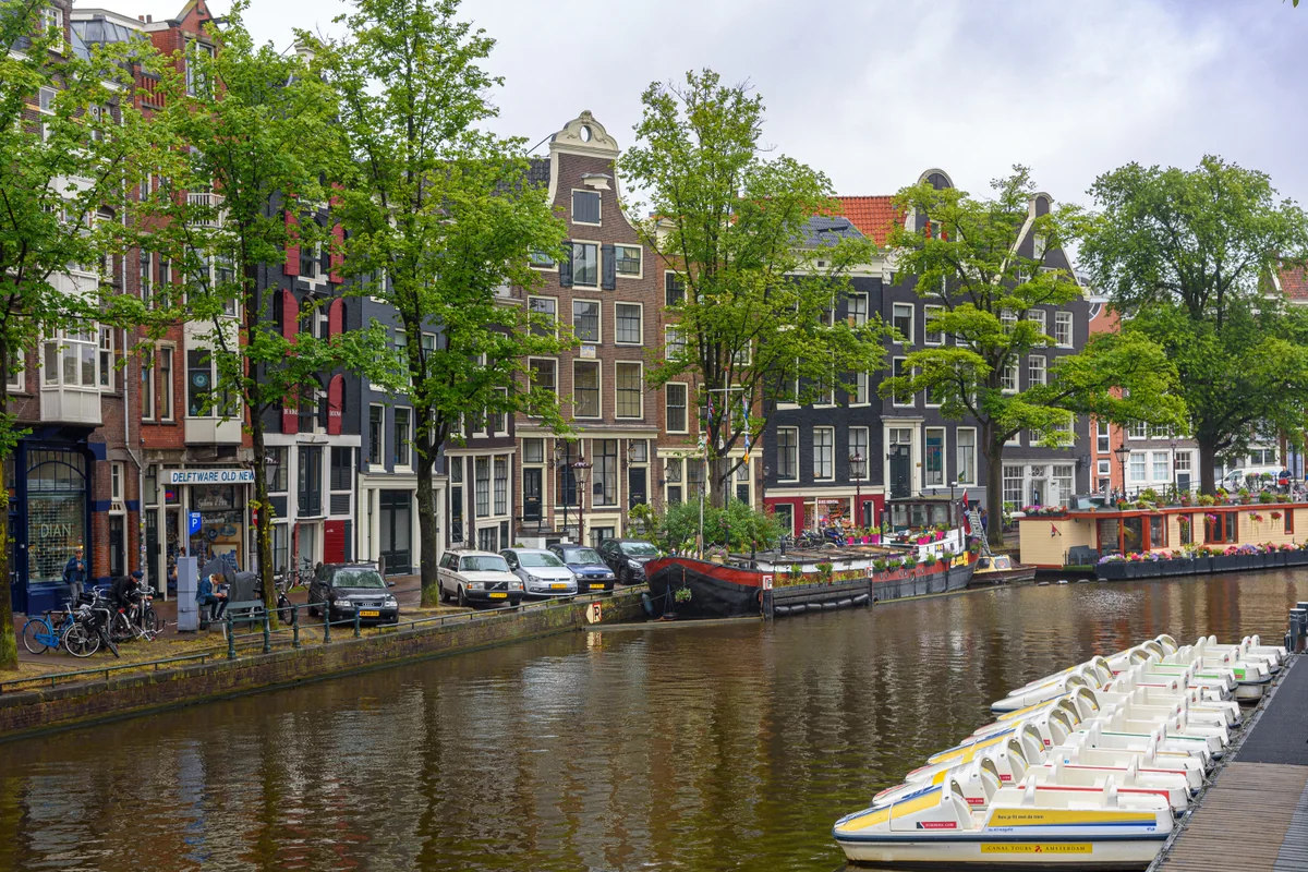 Amsterdam canals in the Netherlands