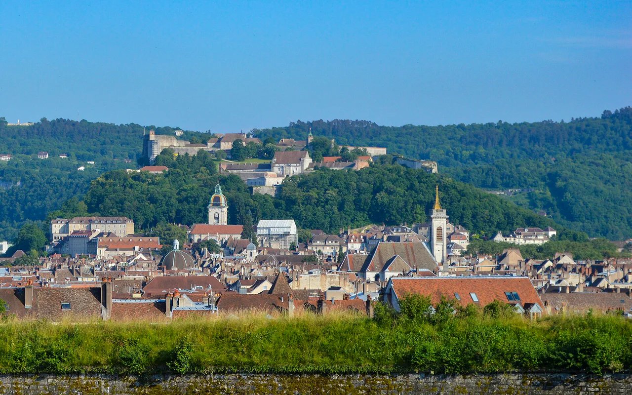 Widok na miasto Besancon