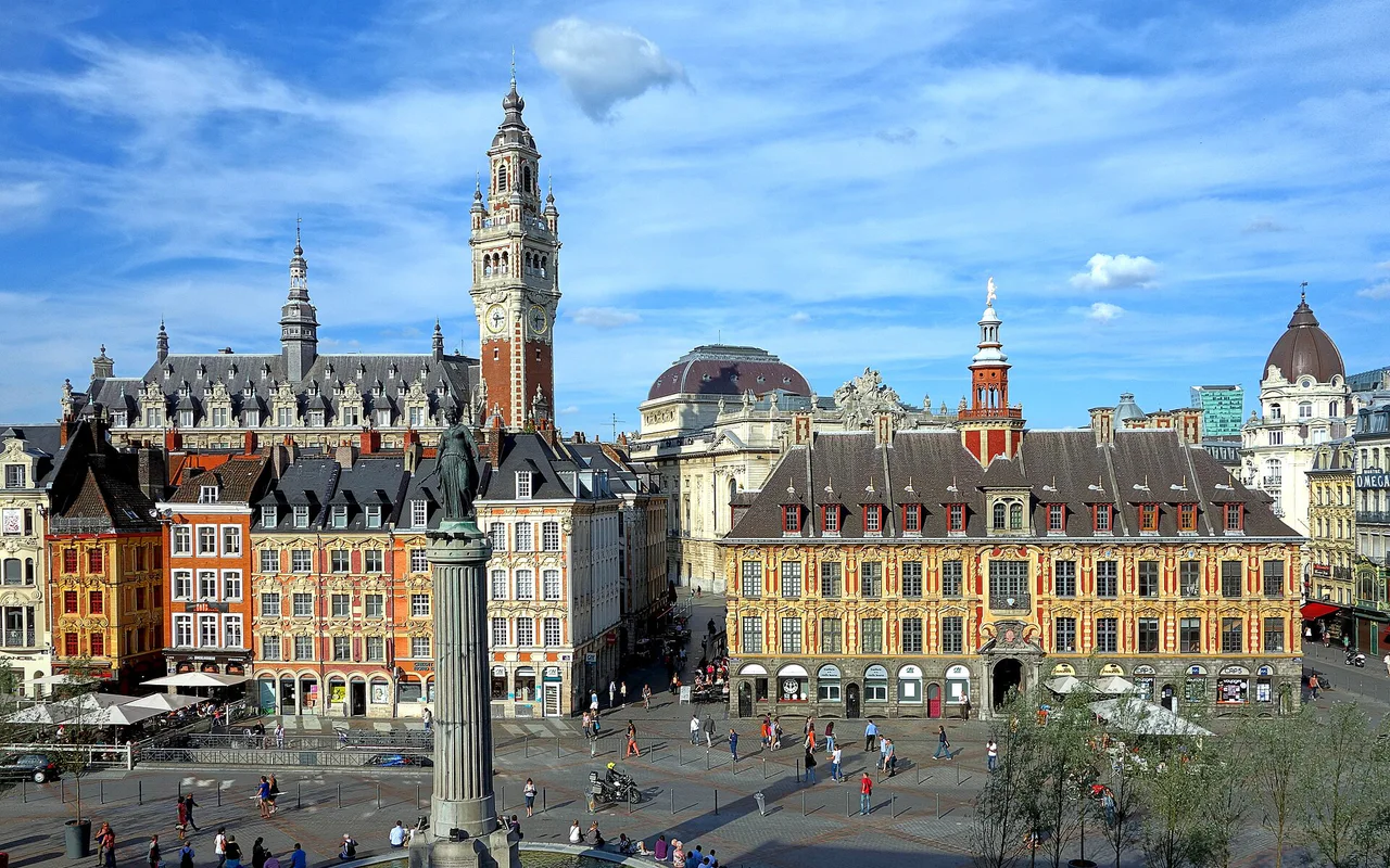 Vista da cidade de Lille