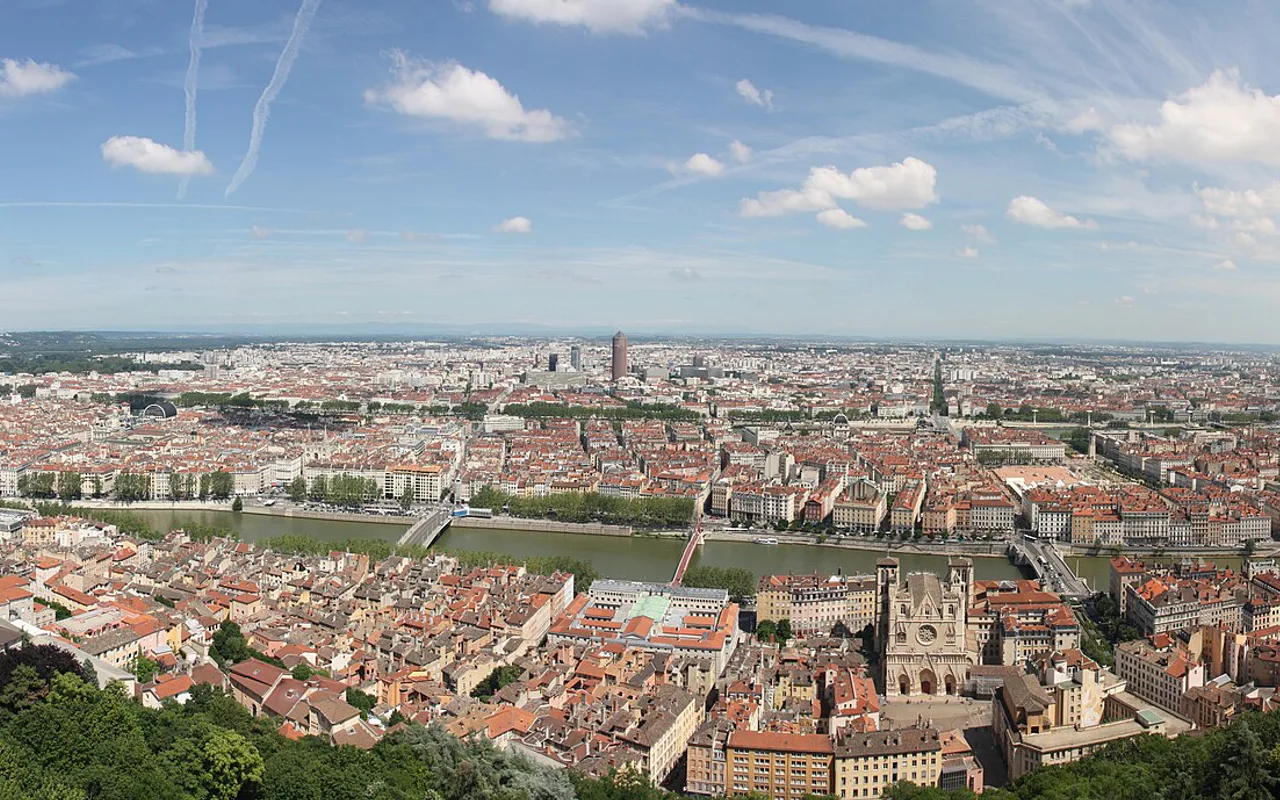 Vista da cidade de Lyon
