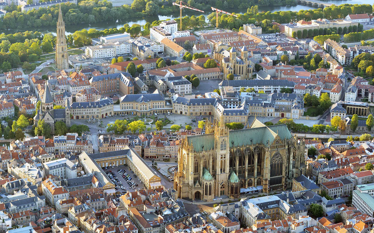 Výhled na město Metz