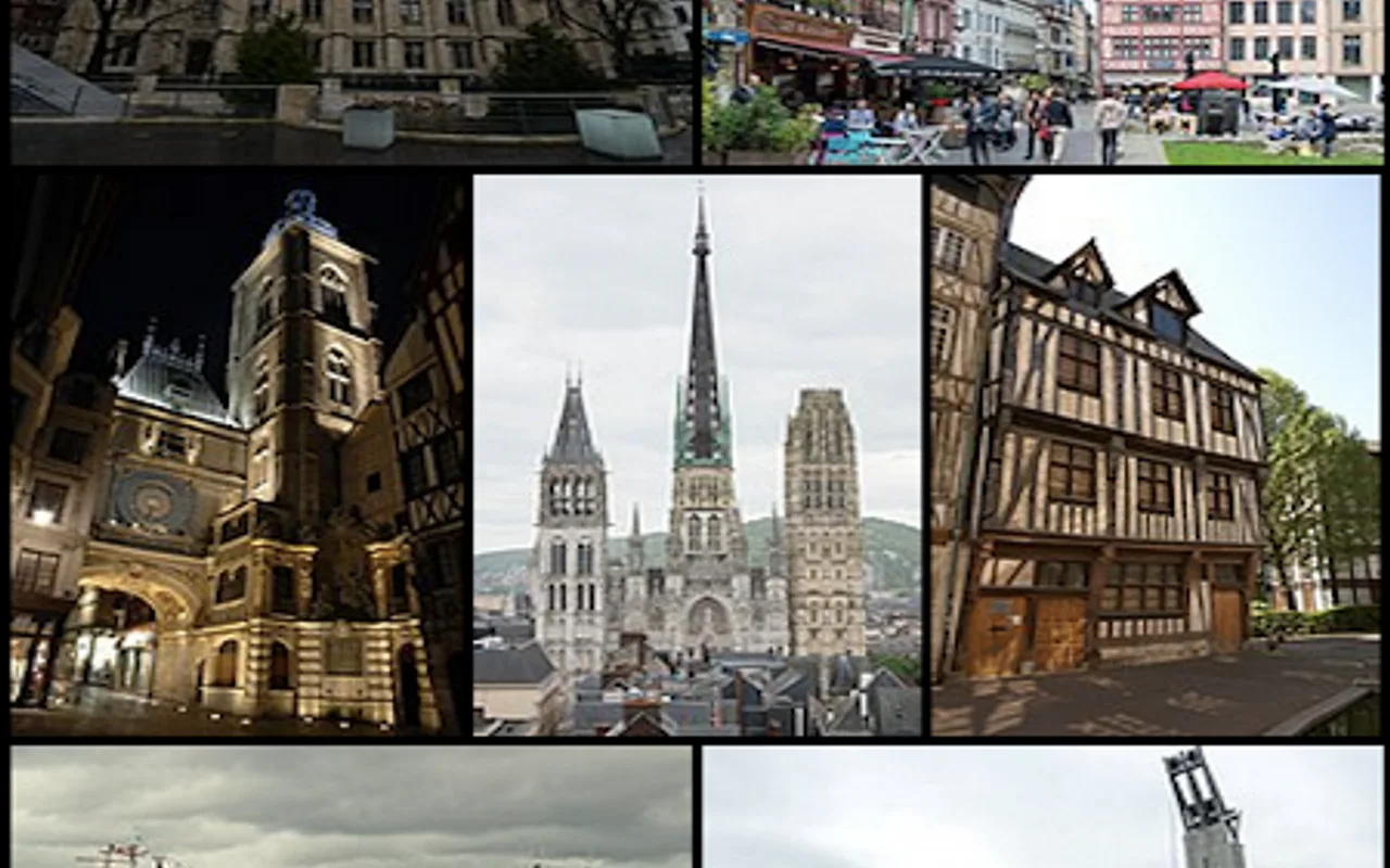Stadtansicht von Rouen