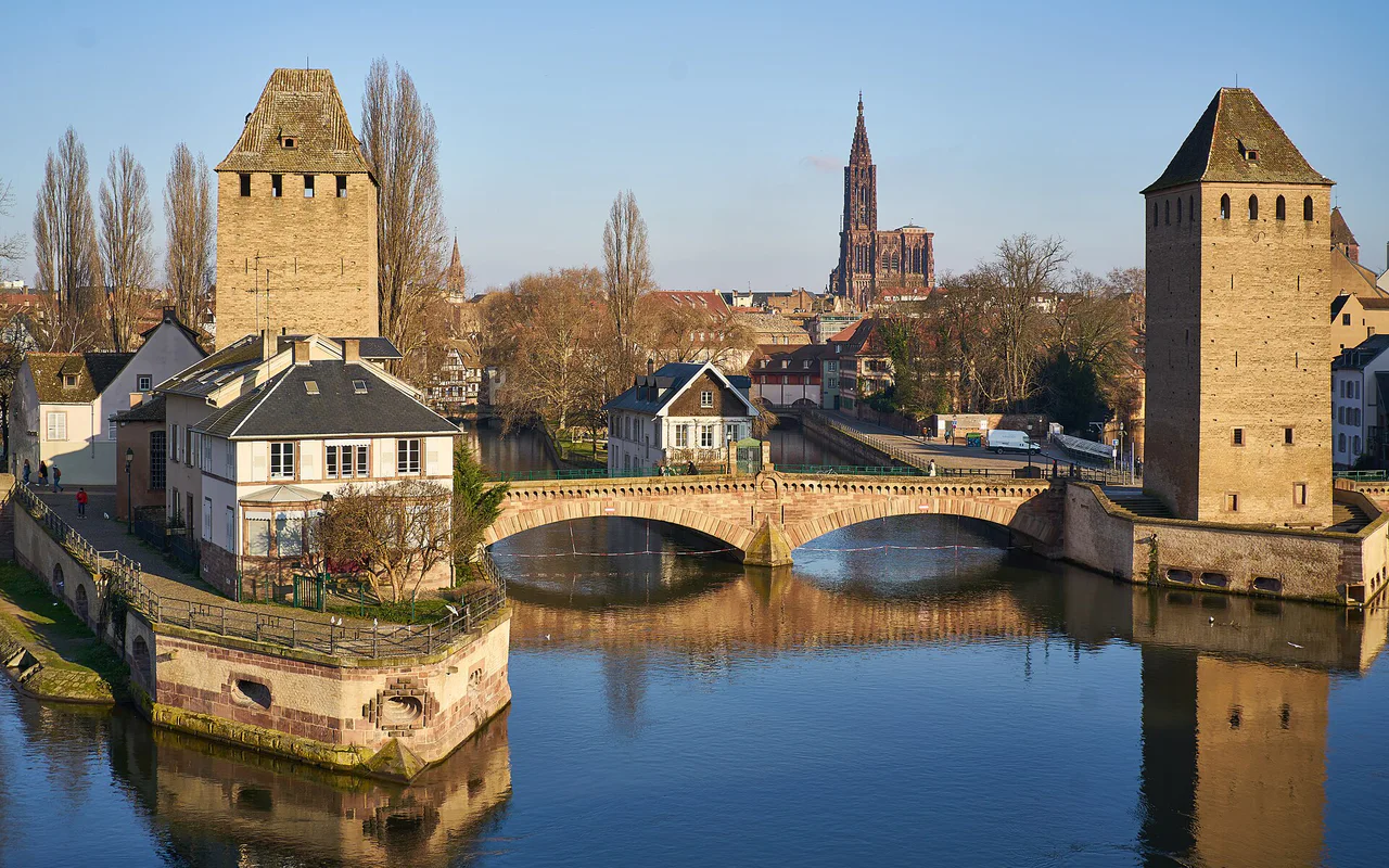 Výhled na město Štrasburk