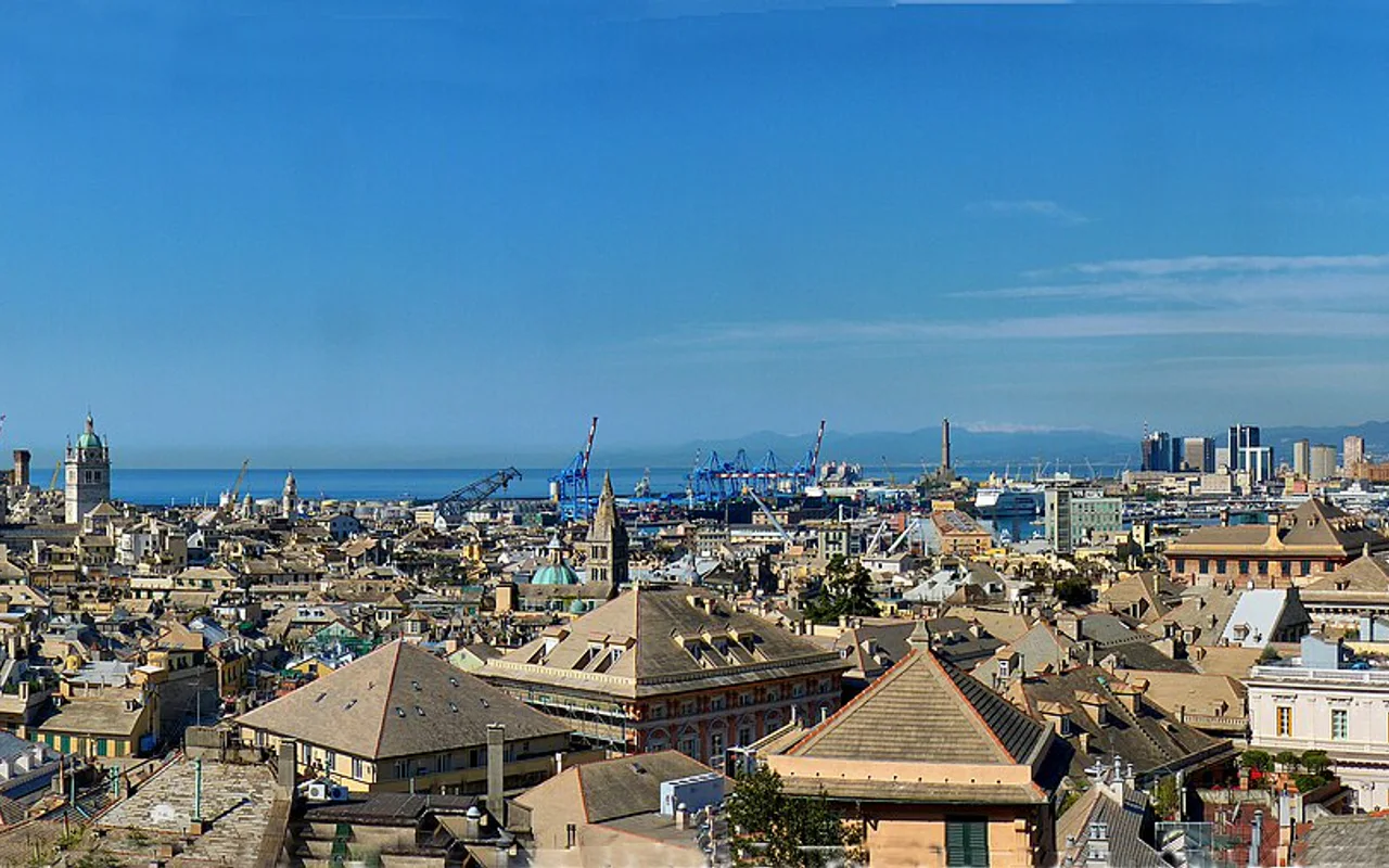 Vista da cidade de Gênova