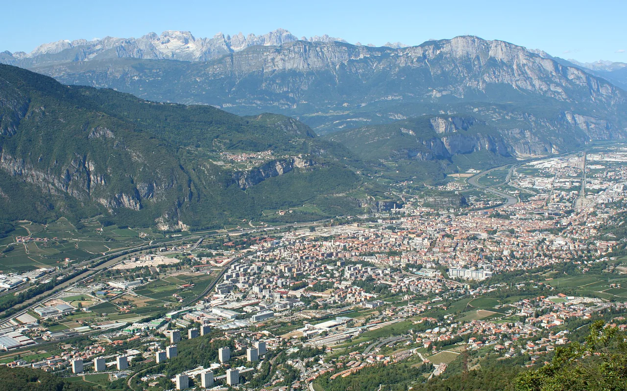 Výhled na město Trento