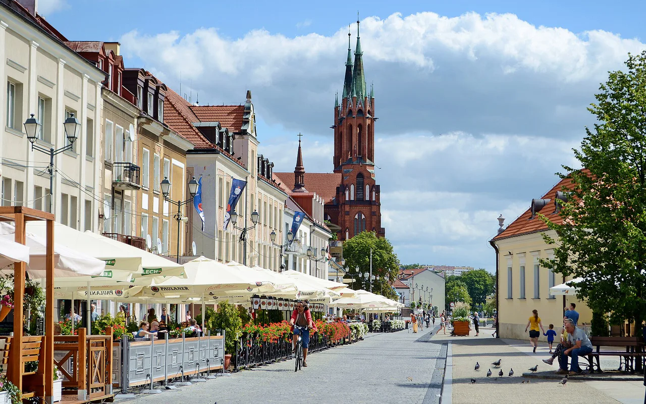 Pohled na město Białystok