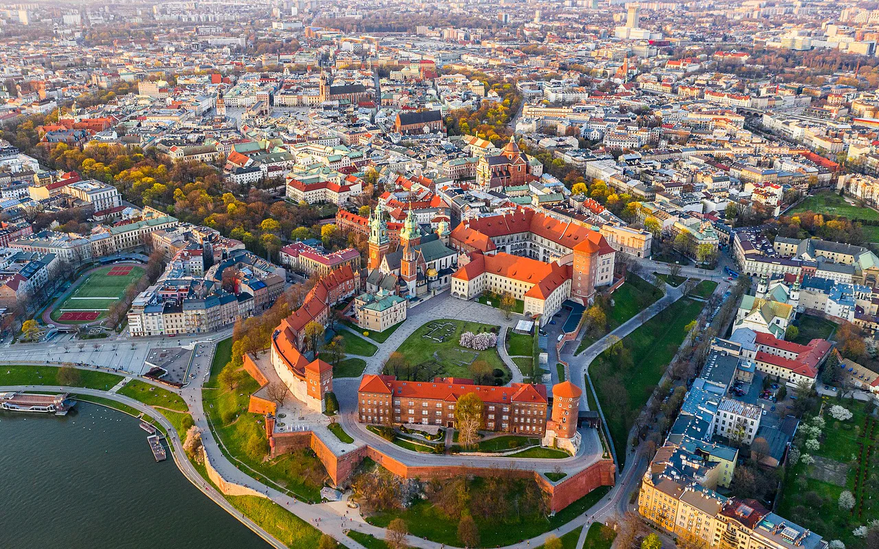 Stadtansicht von Krakau
