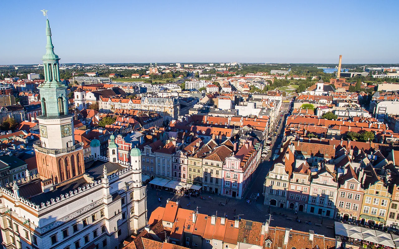 Vista de la ciudad de Poznań