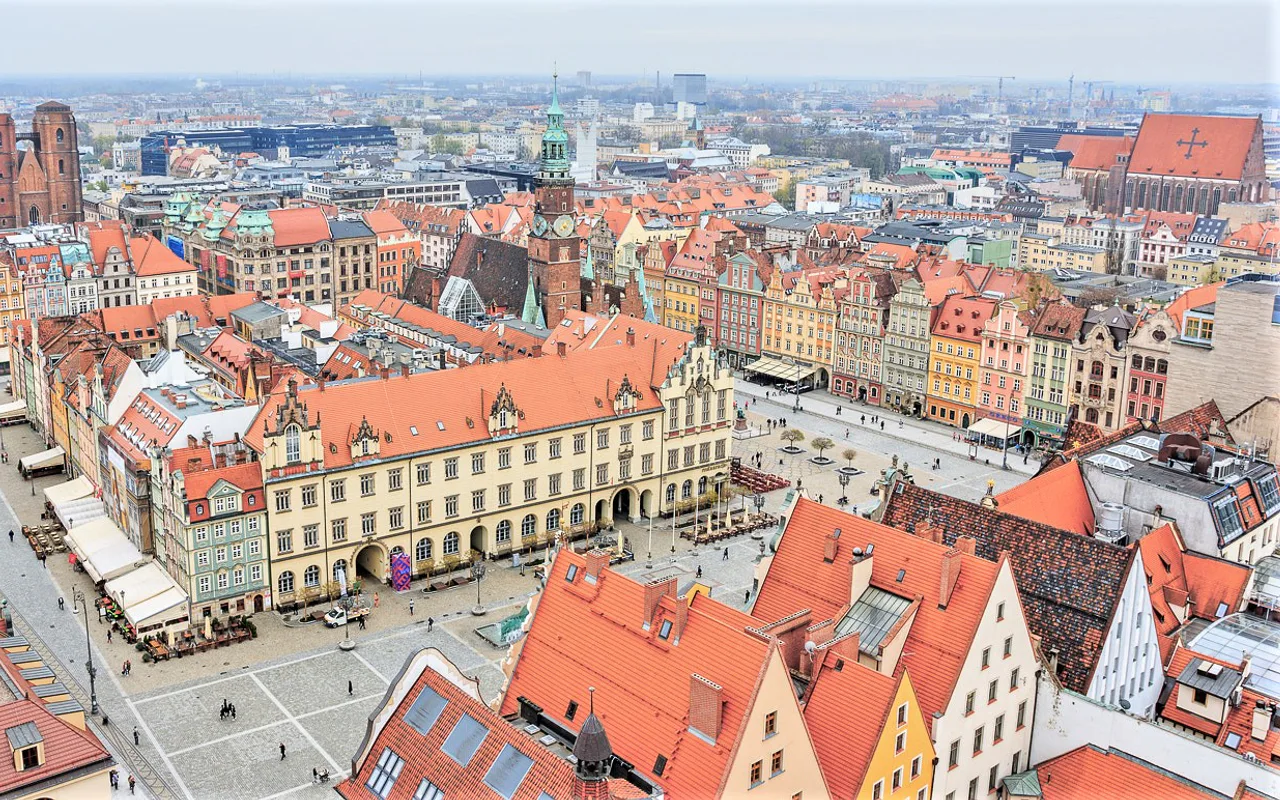 Výhled na město Wrocław