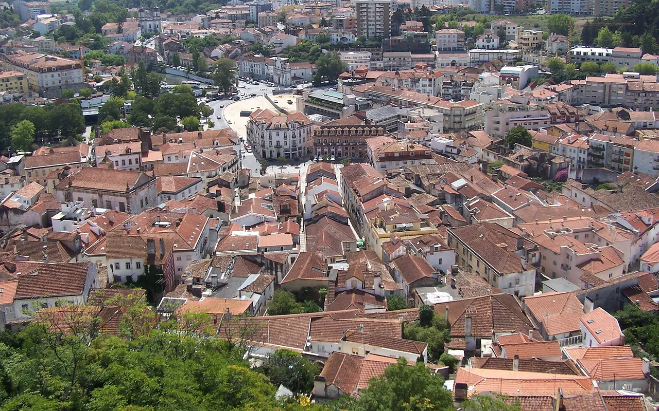 Pohled na město Leiria