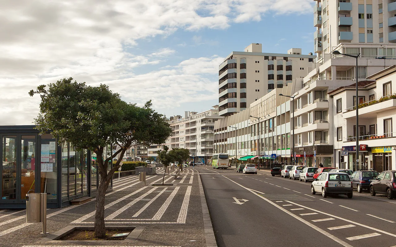 Widok na miasto Ponta Delgada