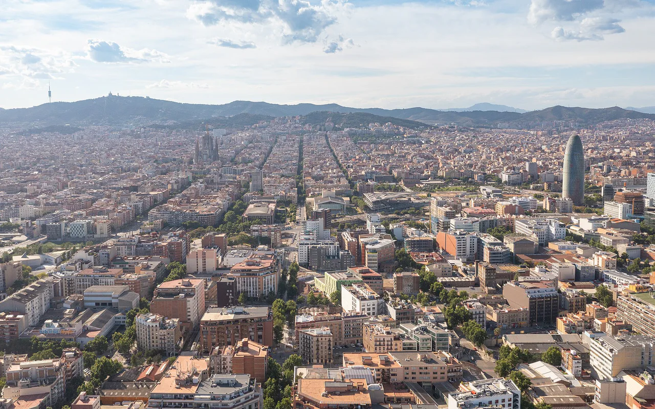 Widok na Barcelonę