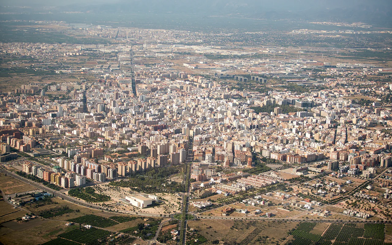 Vista de la ciudad de Castellón de la Plana