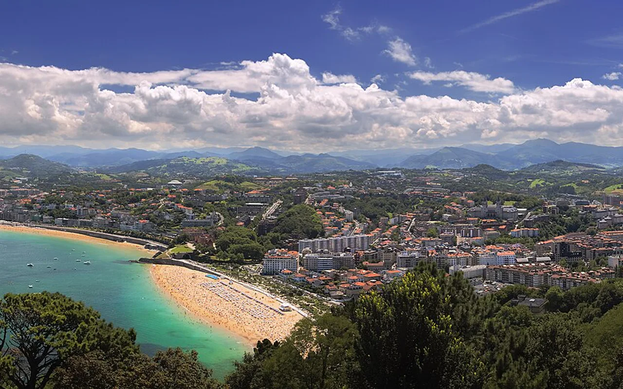 Stadtansicht von Donostia-San Sebastian
