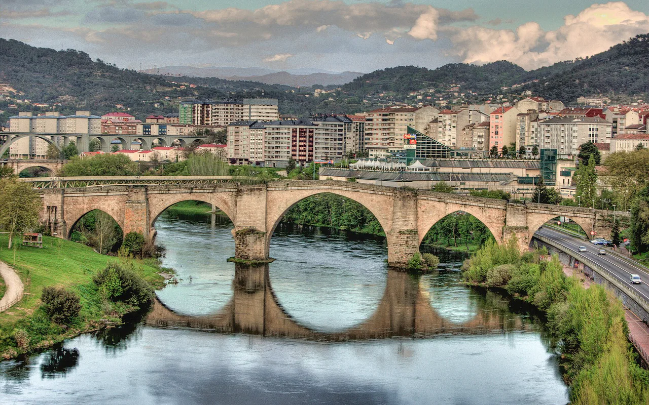Stadtansicht von Ourense