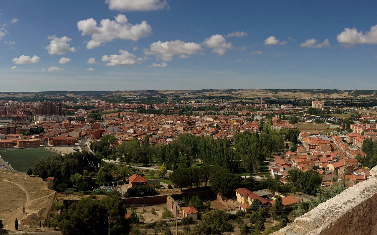 Widok na miasto Palencia