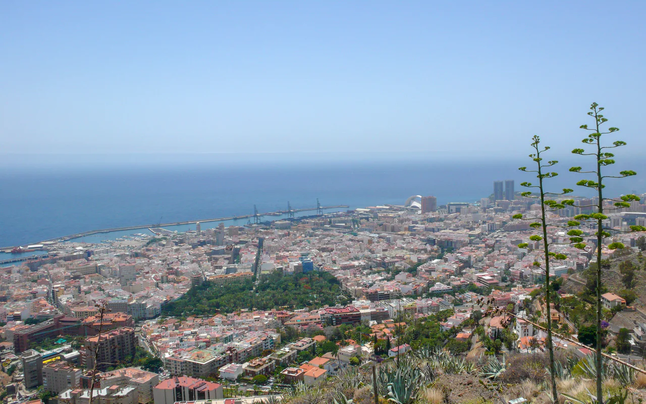 Vista da cidade de Santa Cruz de Tenerife