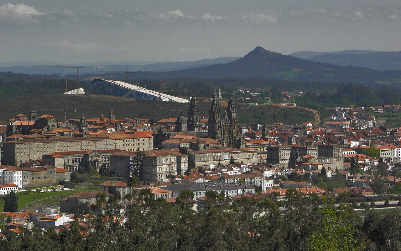 Stadtansicht von Santiago de Compostela