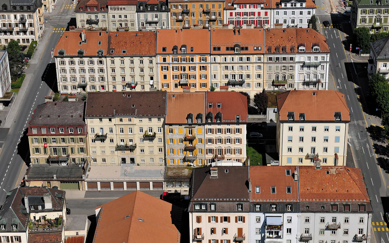 City view of La Chaux-de-Fonds