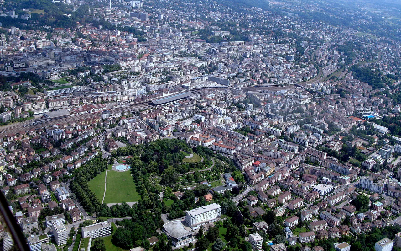City view of Lausanne