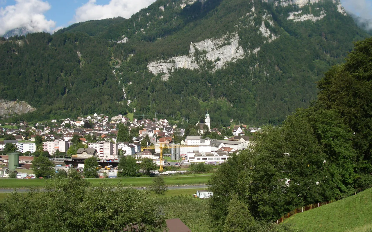 City view of Näfels