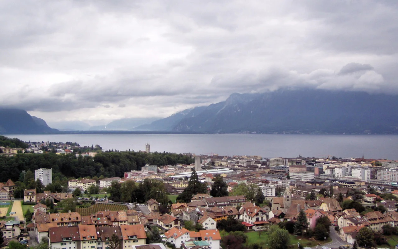 City view of Vevey