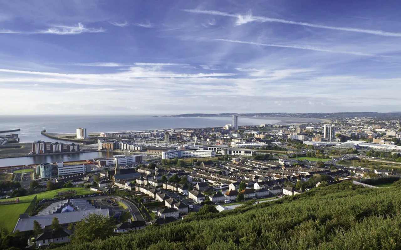 City view of Swansea